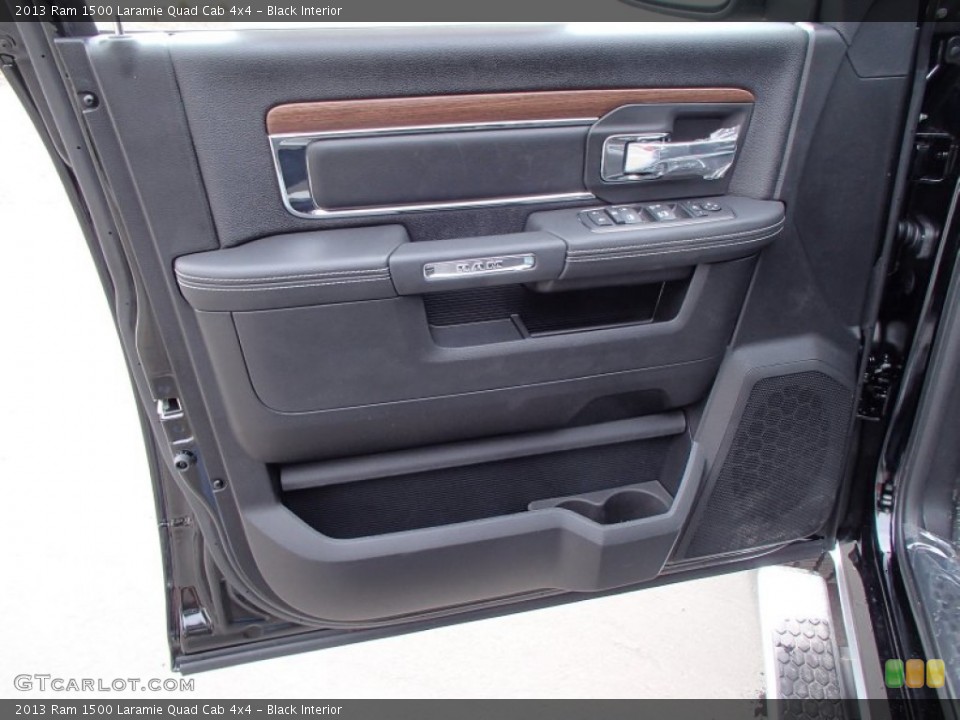 Black Interior Door Panel for the 2013 Ram 1500 Laramie Quad Cab 4x4 #78650956