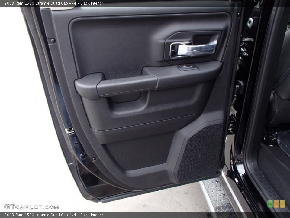 Black Interior Door Panel for the 2013 Ram 1500 Laramie Quad Cab 4x4 #78651001