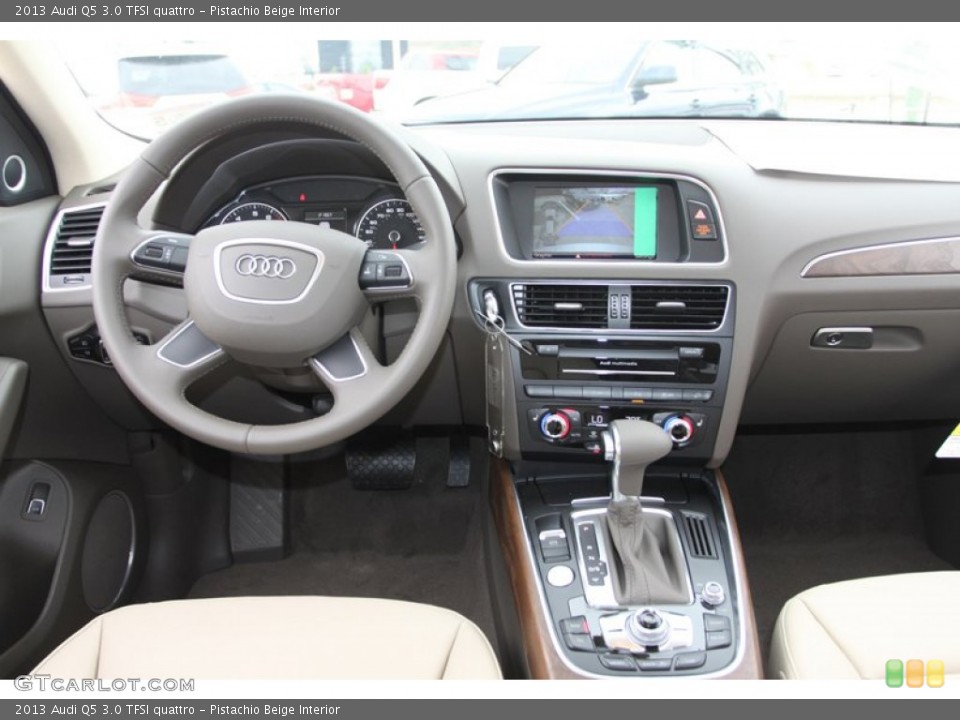 Pistachio Beige Interior Dashboard for the 2013 Audi Q5 3.0 TFSI quattro #78651028