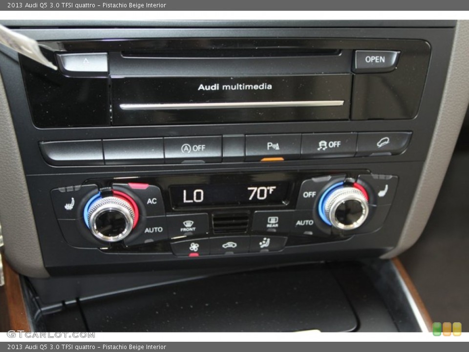 Pistachio Beige Interior Controls for the 2013 Audi Q5 3.0 TFSI quattro #78651085