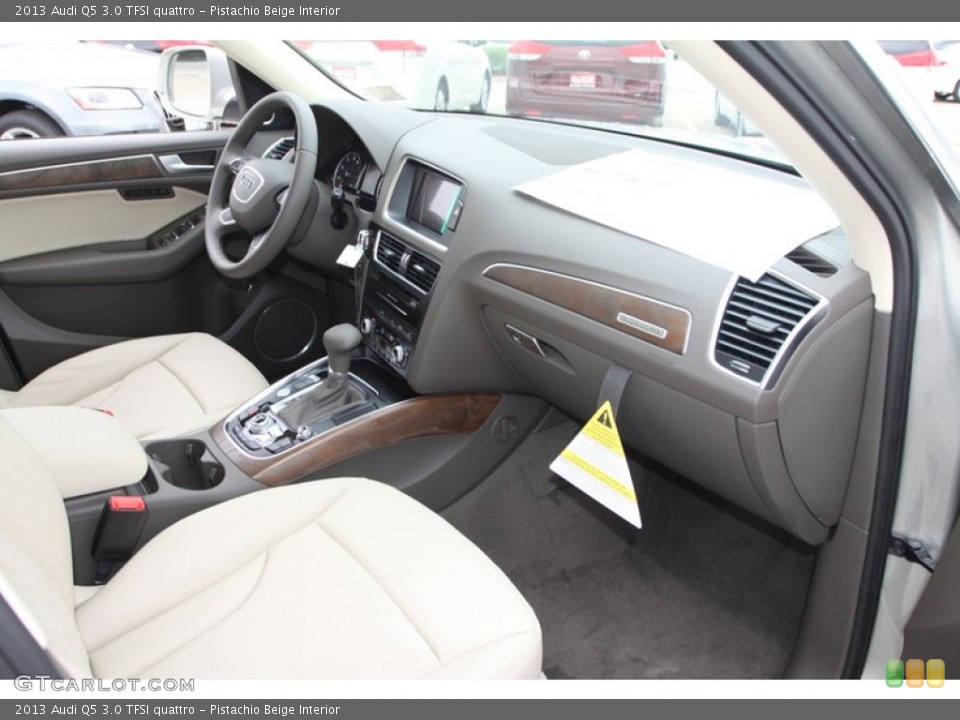 Pistachio Beige Interior Dashboard for the 2013 Audi Q5 3.0 TFSI quattro #78651177