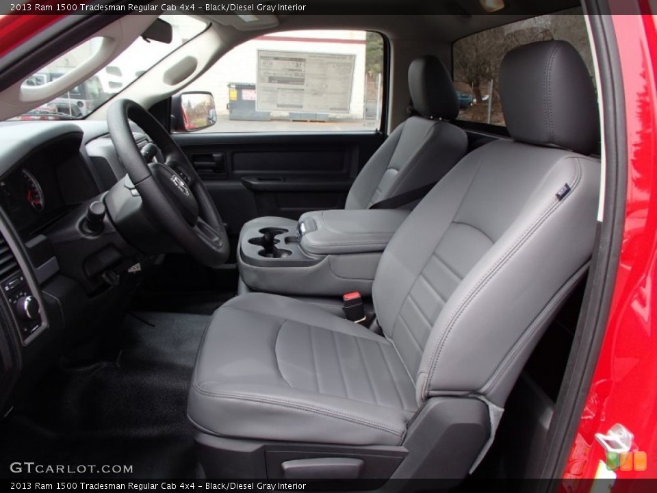 Black/Diesel Gray Interior Photo for the 2013 Ram 1500 Tradesman Regular Cab 4x4 #78651325