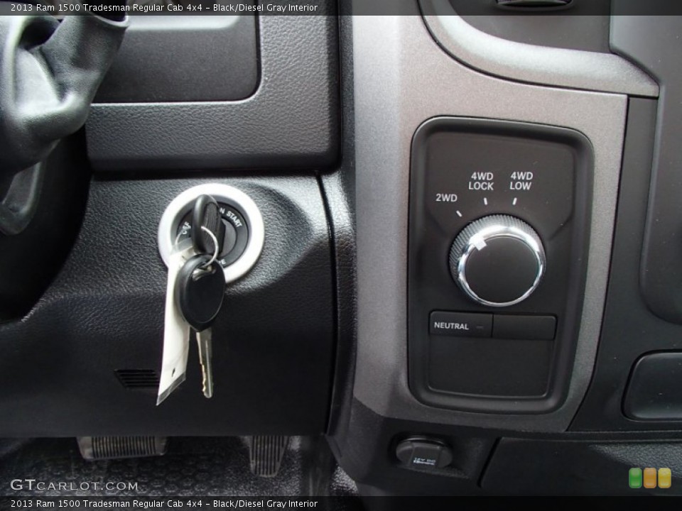 Black/Diesel Gray Interior Controls for the 2013 Ram 1500 Tradesman Regular Cab 4x4 #78651423