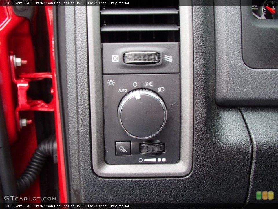 Black/Diesel Gray Interior Controls for the 2013 Ram 1500 Tradesman Regular Cab 4x4 #78651475