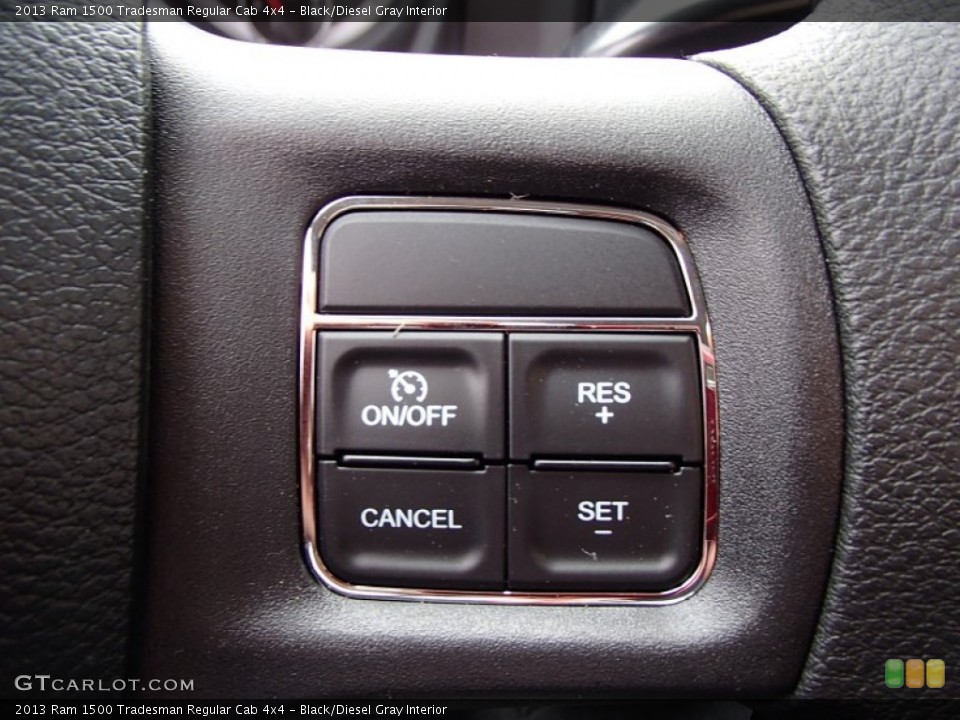 Black/Diesel Gray Interior Controls for the 2013 Ram 1500 Tradesman Regular Cab 4x4 #78651498