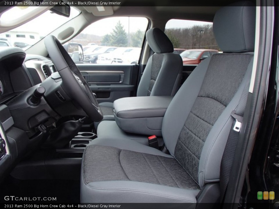 Black/Diesel Gray Interior Photo for the 2013 Ram 2500 Big Horn Crew Cab 4x4 #78651755