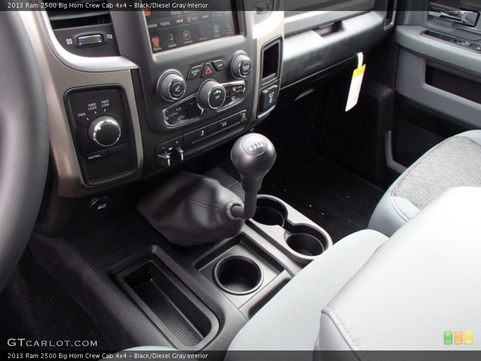 Black/Diesel Gray Interior Transmission for the 2013 Ram 2500 Big Horn Crew Cab 4x4 #78651853