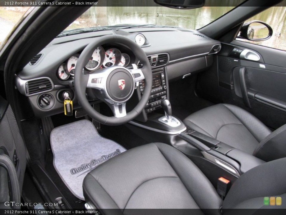 Black Interior Photo for the 2012 Porsche 911 Carrera S Cabriolet #78651876