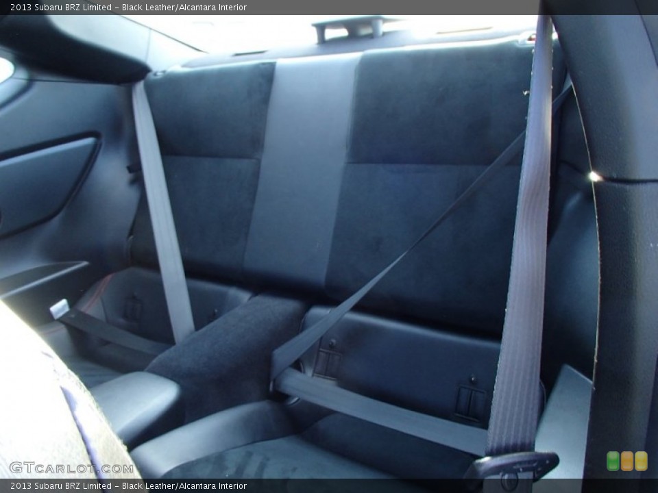 Black Leather/Alcantara Interior Rear Seat for the 2013 Subaru BRZ Limited #78651883