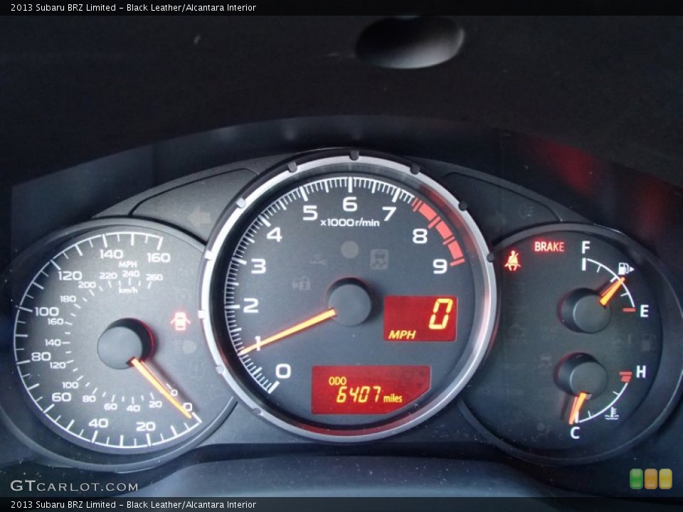 Black Leather/Alcantara Interior Gauges for the 2013 Subaru BRZ Limited #78652087