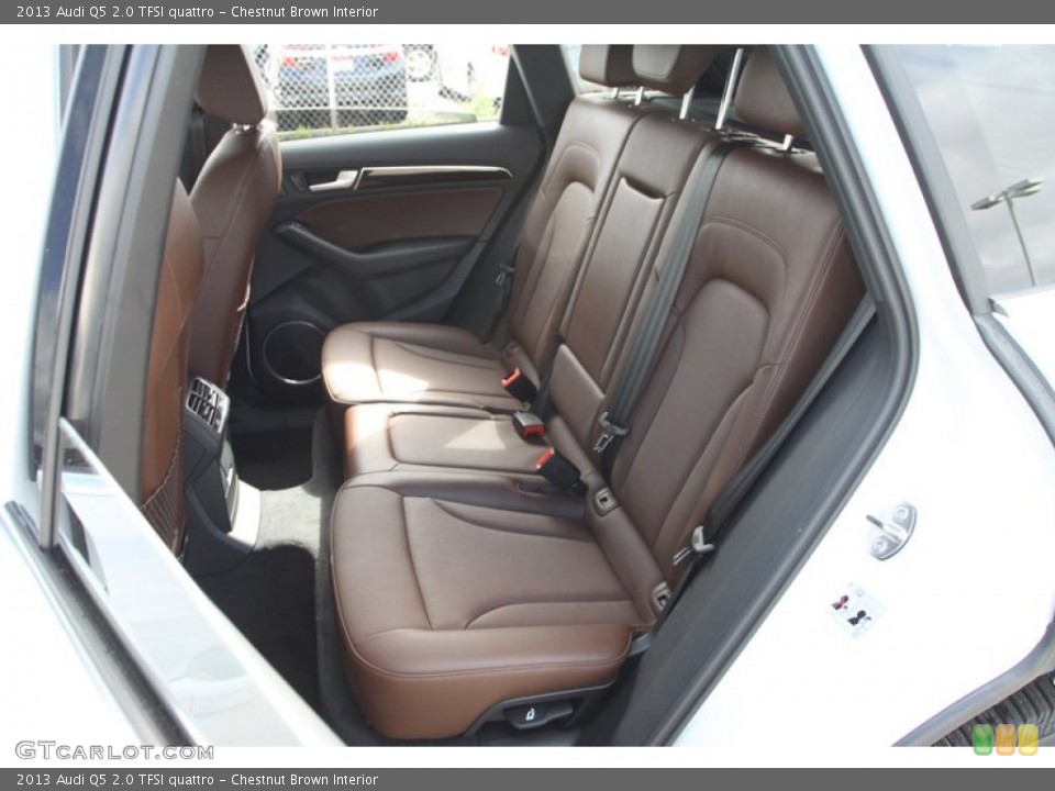 Chestnut Brown Interior Rear Seat for the 2013 Audi Q5 2.0 TFSI quattro #78652133