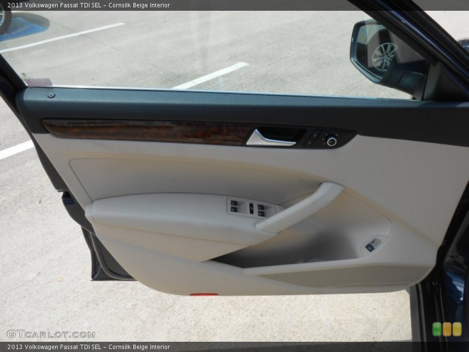 Cornsilk Beige Interior Door Panel for the 2013 Volkswagen Passat TDI SEL #78652155
