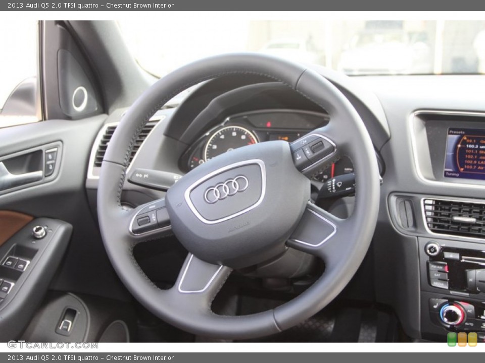 Chestnut Brown Interior Steering Wheel for the 2013 Audi Q5 2.0 TFSI quattro #78652192