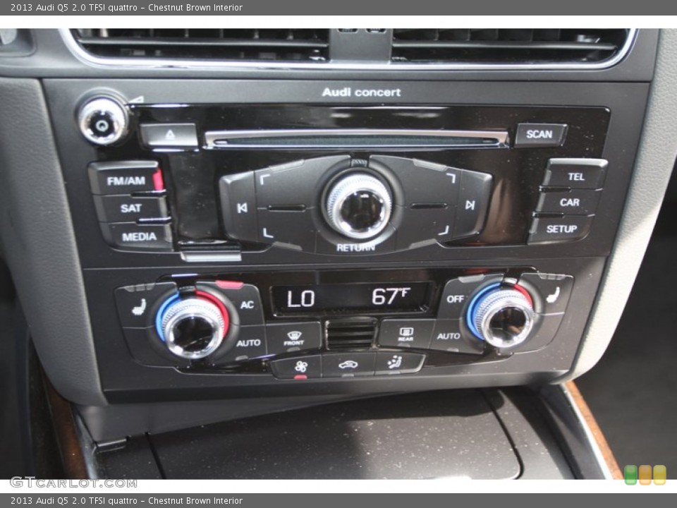 Chestnut Brown Interior Controls for the 2013 Audi Q5 2.0 TFSI quattro #78652234