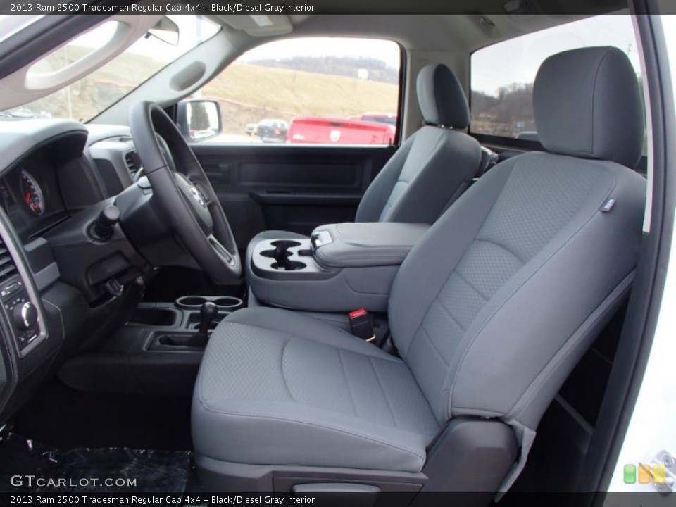 Black/Diesel Gray Interior Photo for the 2013 Ram 2500 Tradesman Regular Cab 4x4 #78652561