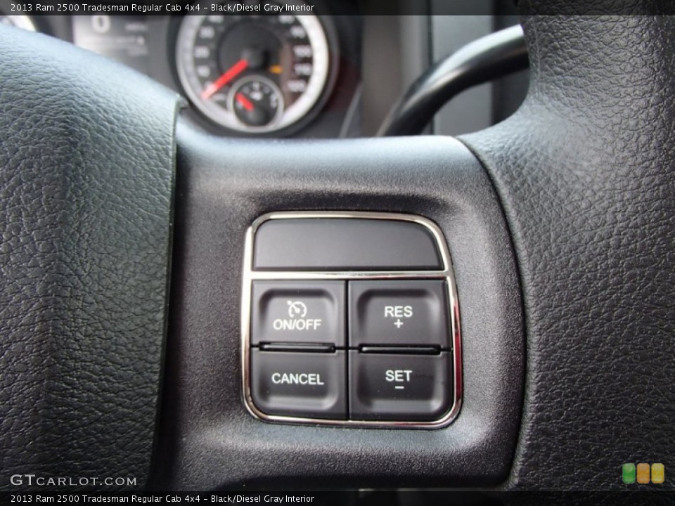 Black/Diesel Gray Interior Controls for the 2013 Ram 2500 Tradesman Regular Cab 4x4 #78652696