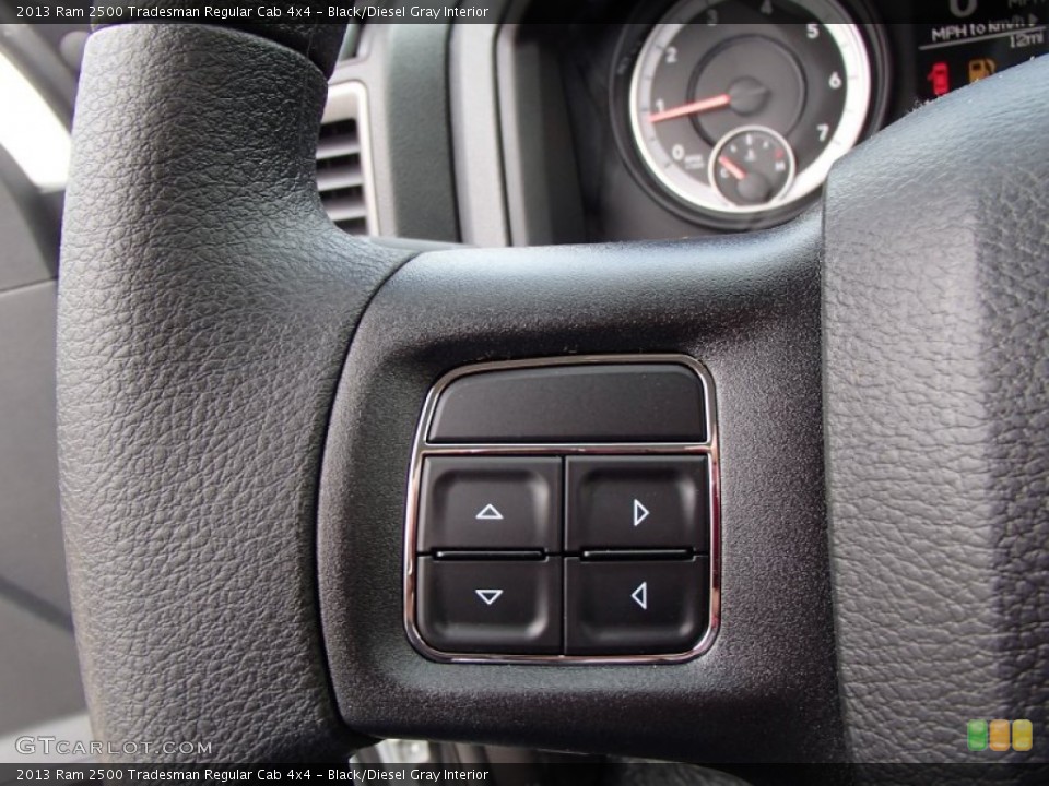 Black/Diesel Gray Interior Controls for the 2013 Ram 2500 Tradesman Regular Cab 4x4 #78652717