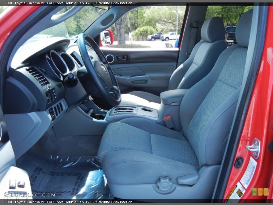 Graphite Gray Interior Photo for the 2008 Toyota Tacoma V6 TRD Sport Double Cab 4x4 #78652987