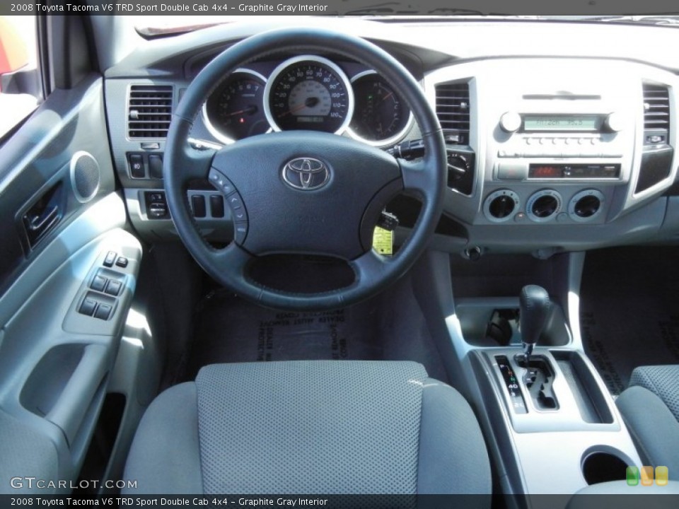 Graphite Gray Interior Dashboard for the 2008 Toyota Tacoma V6 TRD Sport Double Cab 4x4 #78653134