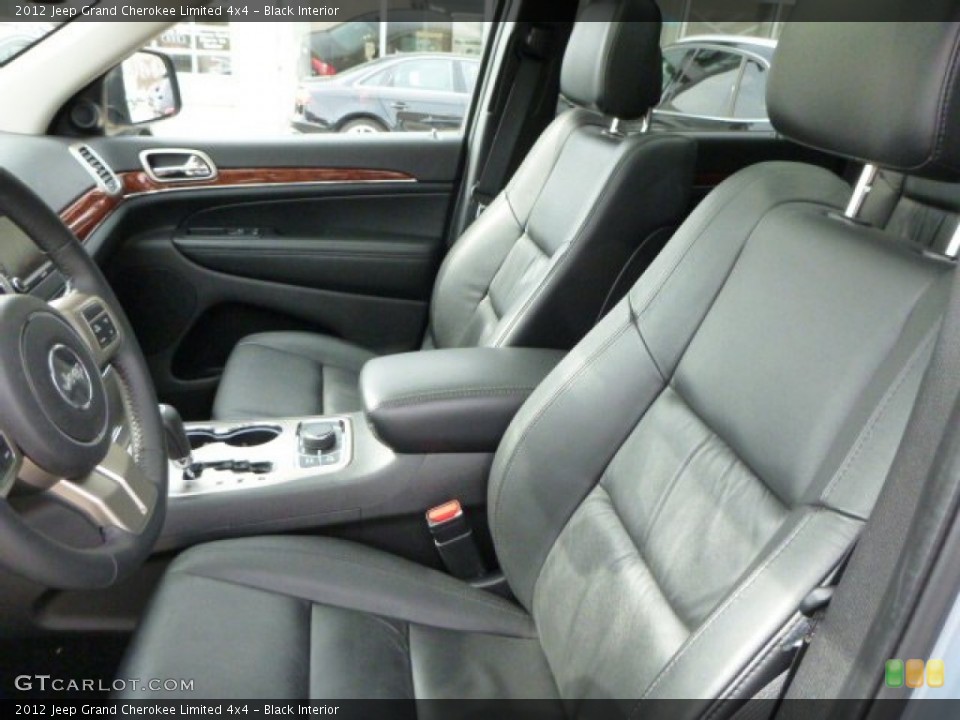 Black Interior Front Seat for the 2012 Jeep Grand Cherokee Limited 4x4 #78653513