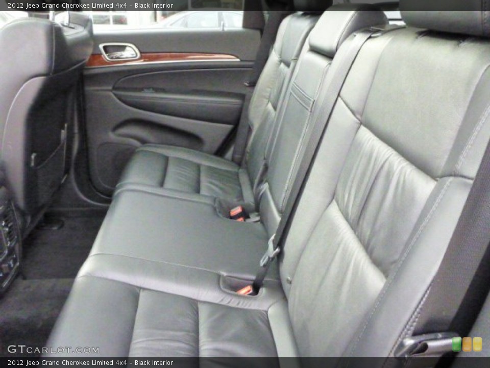 Black Interior Rear Seat for the 2012 Jeep Grand Cherokee Limited 4x4 #78653534