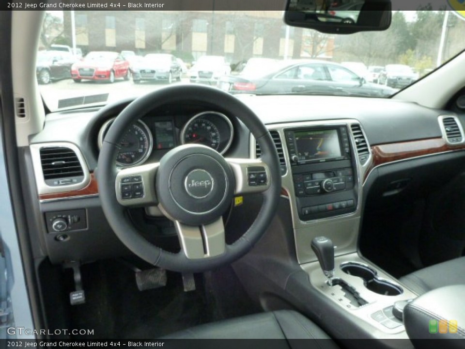 Black Interior Dashboard for the 2012 Jeep Grand Cherokee Limited 4x4 #78653554