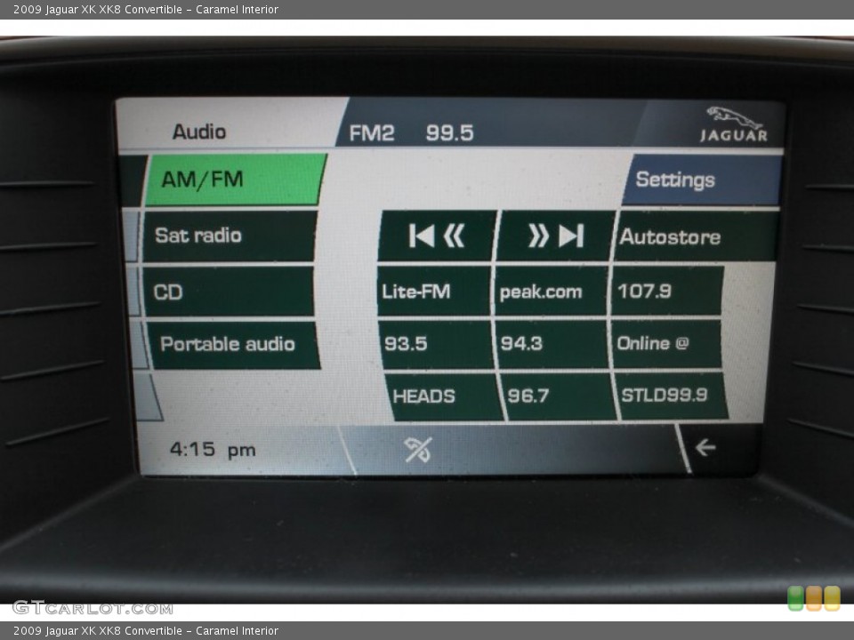 Caramel Interior Controls for the 2009 Jaguar XK XK8 Convertible #78653854