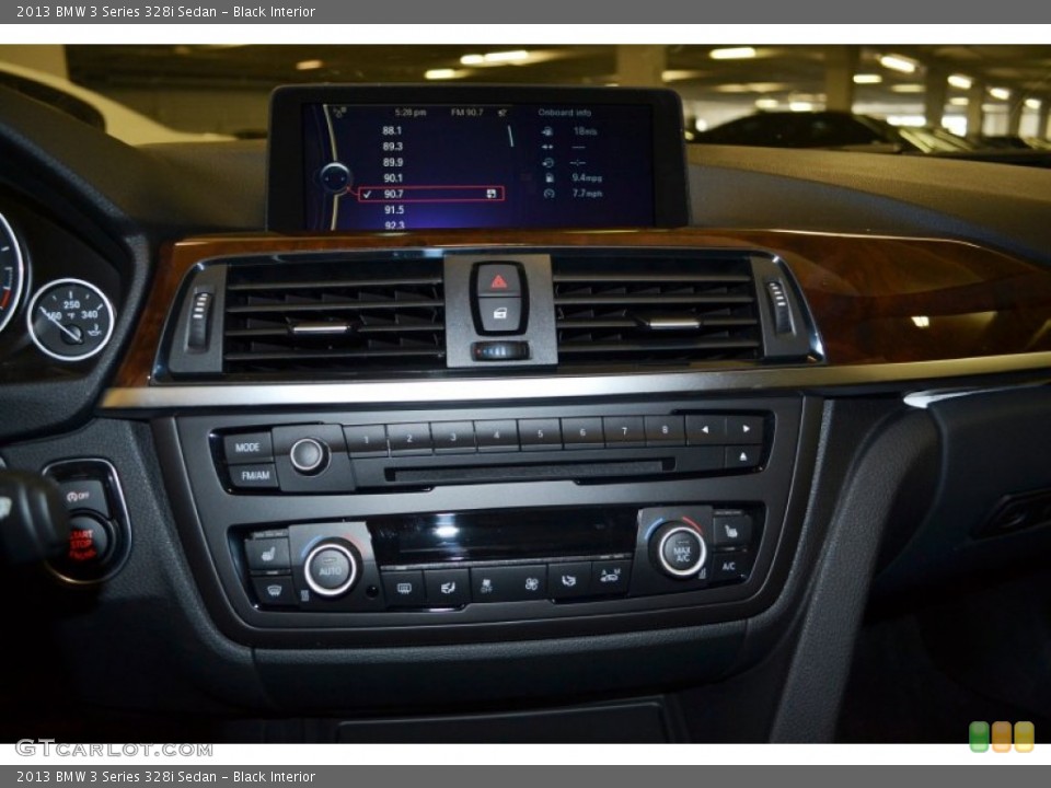 Black Interior Controls for the 2013 BMW 3 Series 328i Sedan #78653879