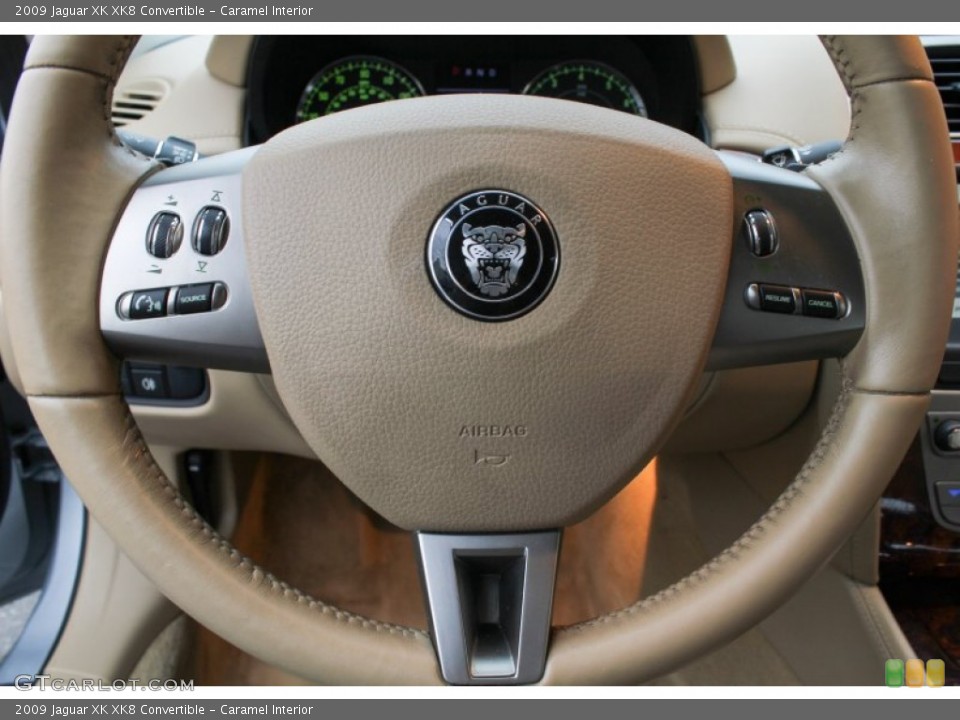 Caramel Interior Steering Wheel for the 2009 Jaguar XK XK8 Convertible #78653893
