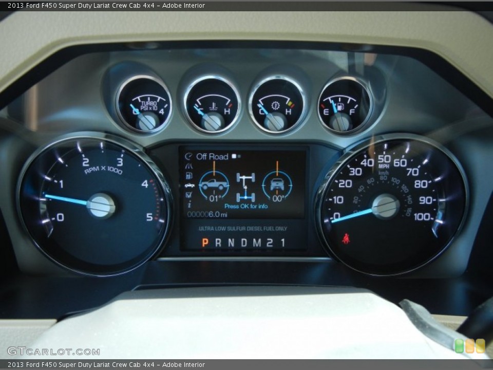 Adobe Interior Gauges for the 2013 Ford F450 Super Duty Lariat Crew Cab 4x4 #78654099