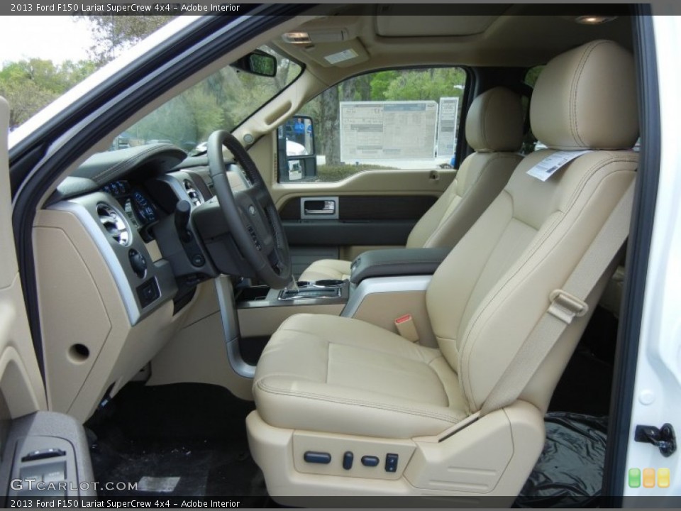 Adobe Interior Front Seat for the 2013 Ford F150 Lariat SuperCrew 4x4 #78654594