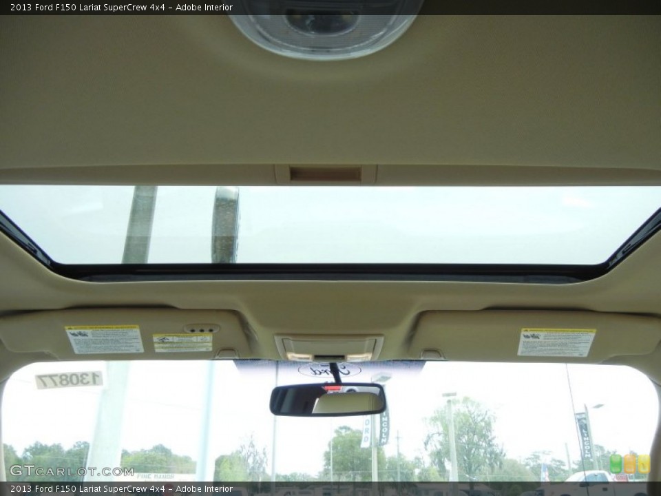 Adobe Interior Sunroof for the 2013 Ford F150 Lariat SuperCrew 4x4 #78654640