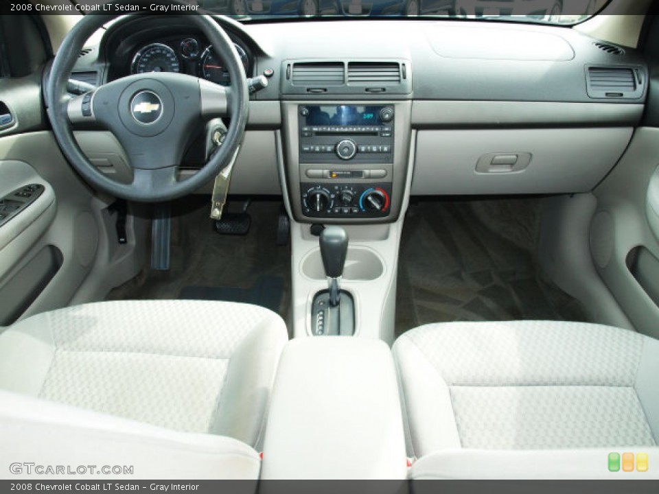 Gray Interior Dashboard for the 2008 Chevrolet Cobalt LT Sedan #78654899