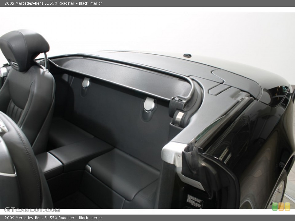 Black Interior Rear Seat for the 2009 Mercedes-Benz SL 550 Roadster #78655372