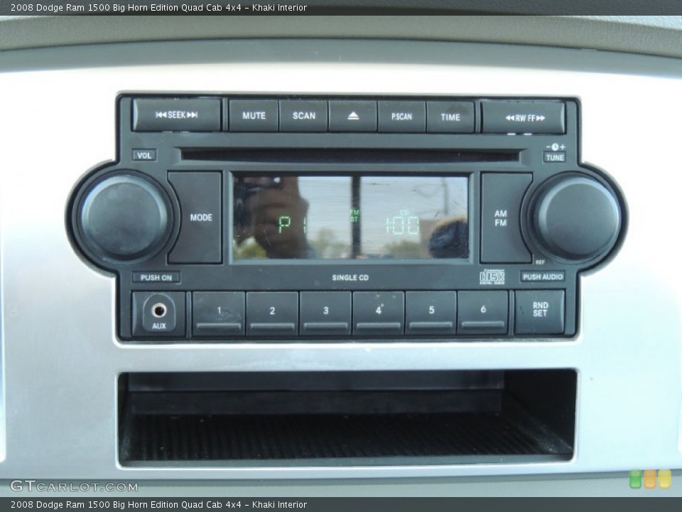 Khaki Interior Audio System for the 2008 Dodge Ram 1500 Big Horn Edition Quad Cab 4x4 #78655396