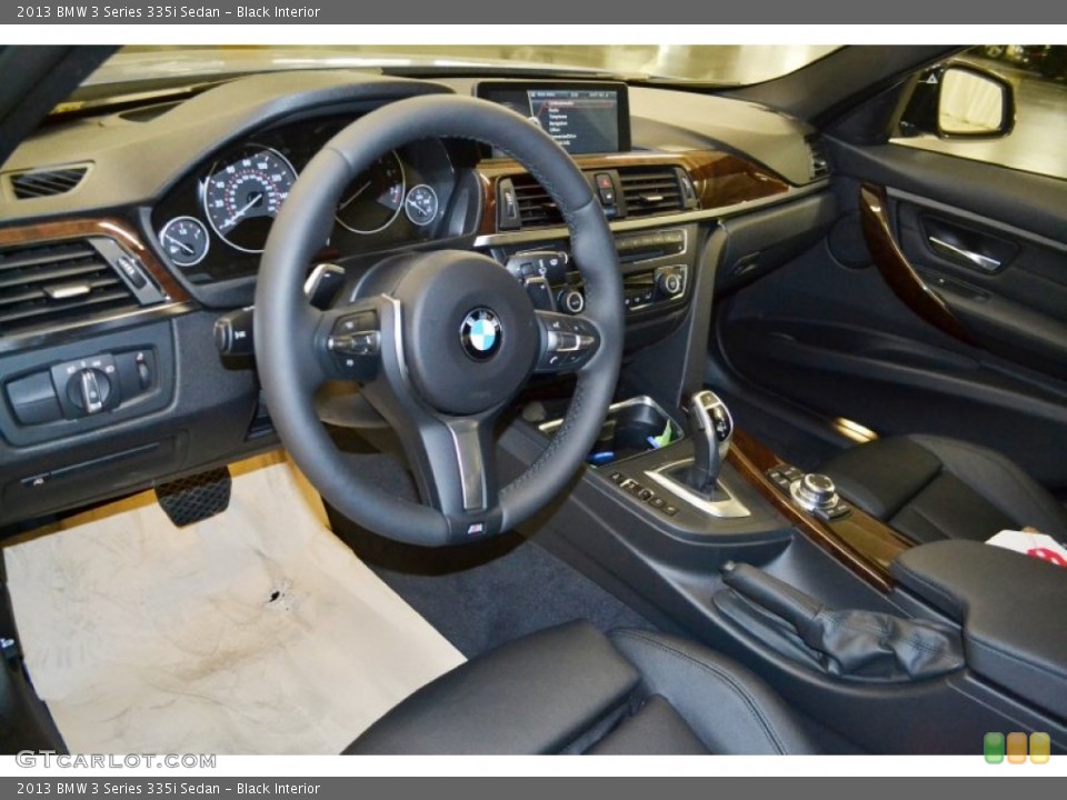 Black Interior Prime Interior for the 2013 BMW 3 Series 335i Sedan #78655576