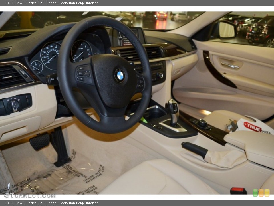 Venetian Beige Interior Prime Interior for the 2013 BMW 3 Series 328i Sedan #78655778