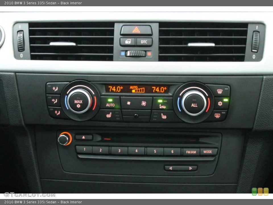 Black Interior Controls for the 2010 BMW 3 Series 335i Sedan #78657343