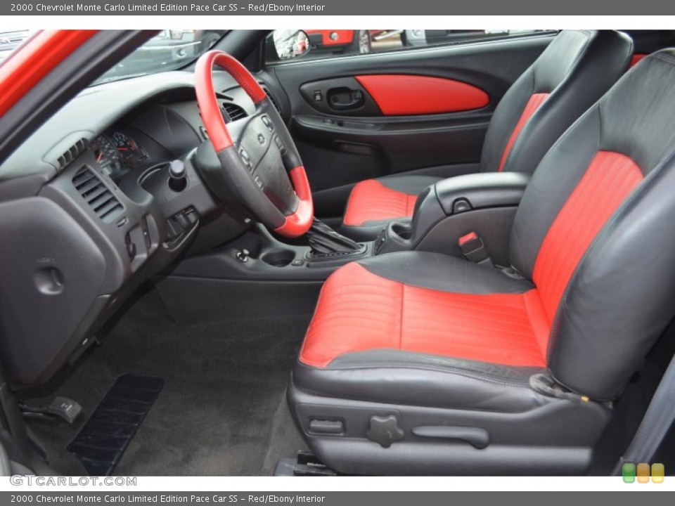 Red/Ebony Interior Photo for the 2000 Chevrolet Monte Carlo Limited Edition Pace Car SS #78657528