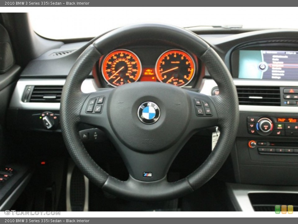 Black Interior Steering Wheel for the 2010 BMW 3 Series 335i Sedan #78657682
