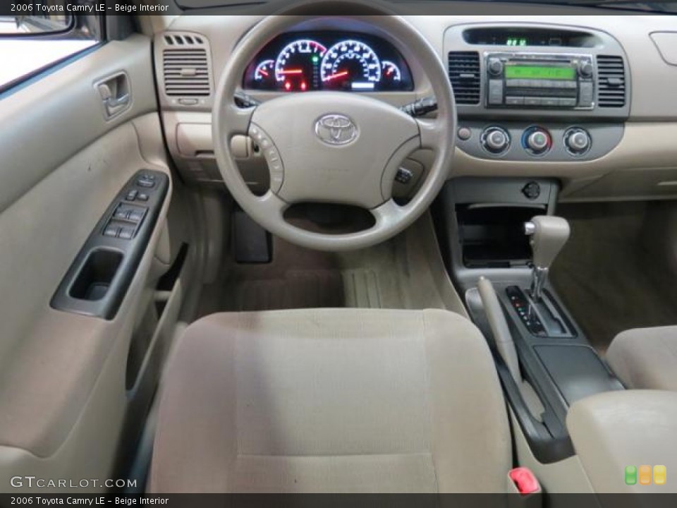 Beige Interior Dashboard for the 2006 Toyota Camry LE #78657827