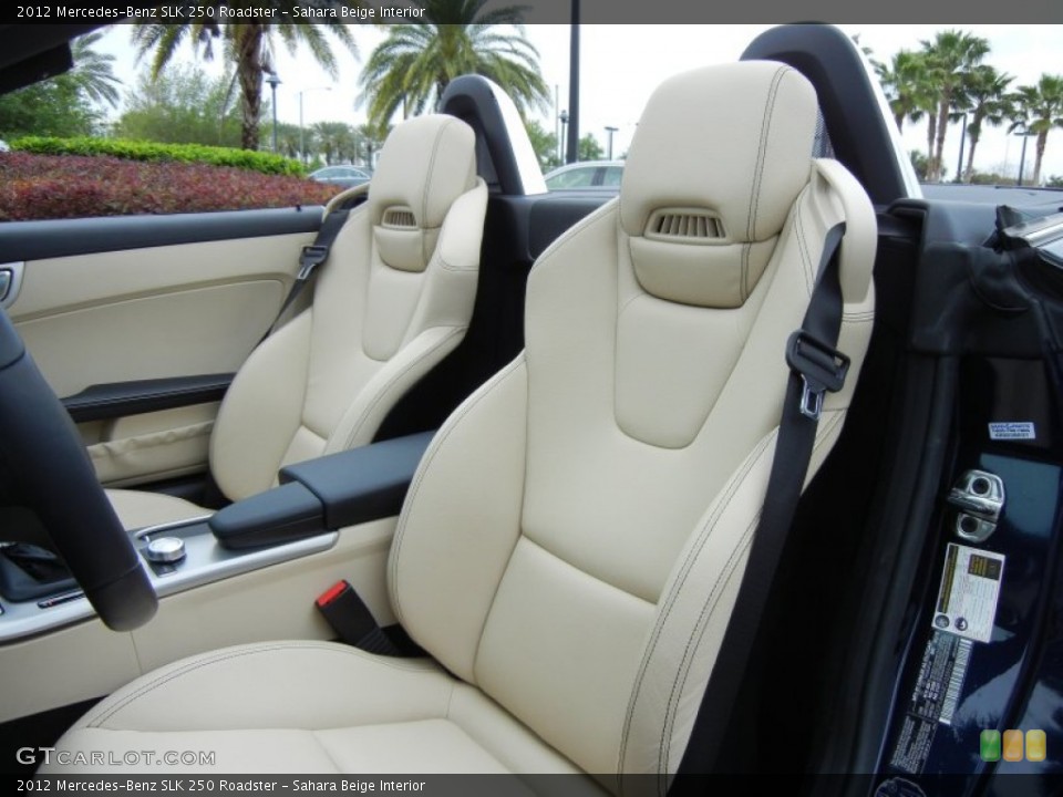 Sahara Beige Interior Front Seat for the 2012 Mercedes-Benz SLK 250 Roadster #78657901
