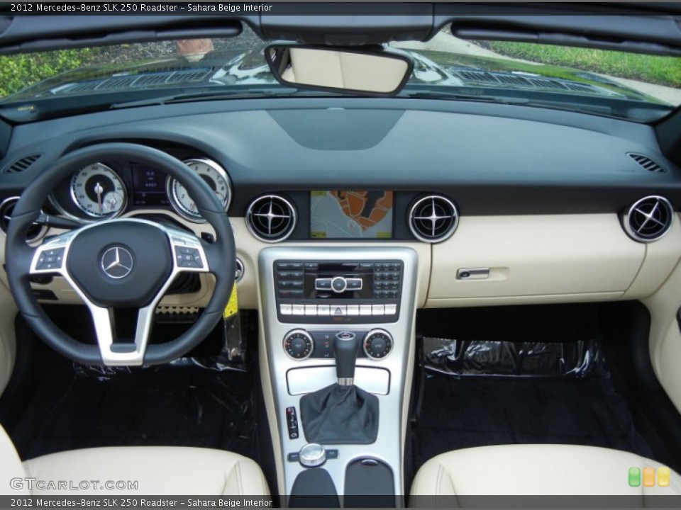 Sahara Beige Interior Dashboard for the 2012 Mercedes-Benz SLK 250 Roadster #78657982