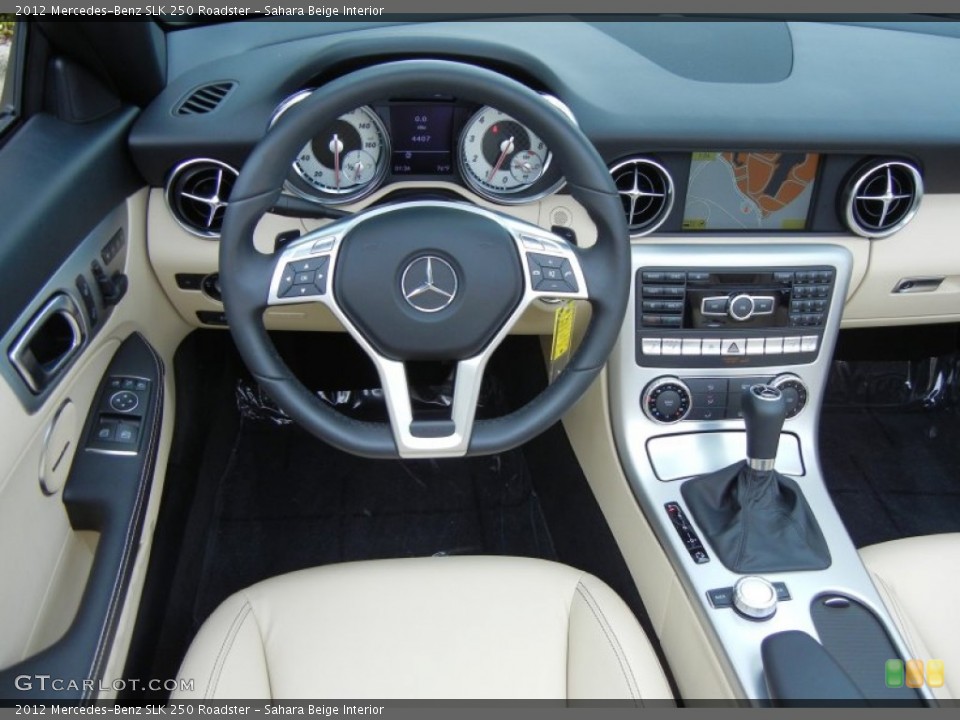 Sahara Beige Interior Dashboard for the 2012 Mercedes-Benz SLK 250 Roadster #78658006