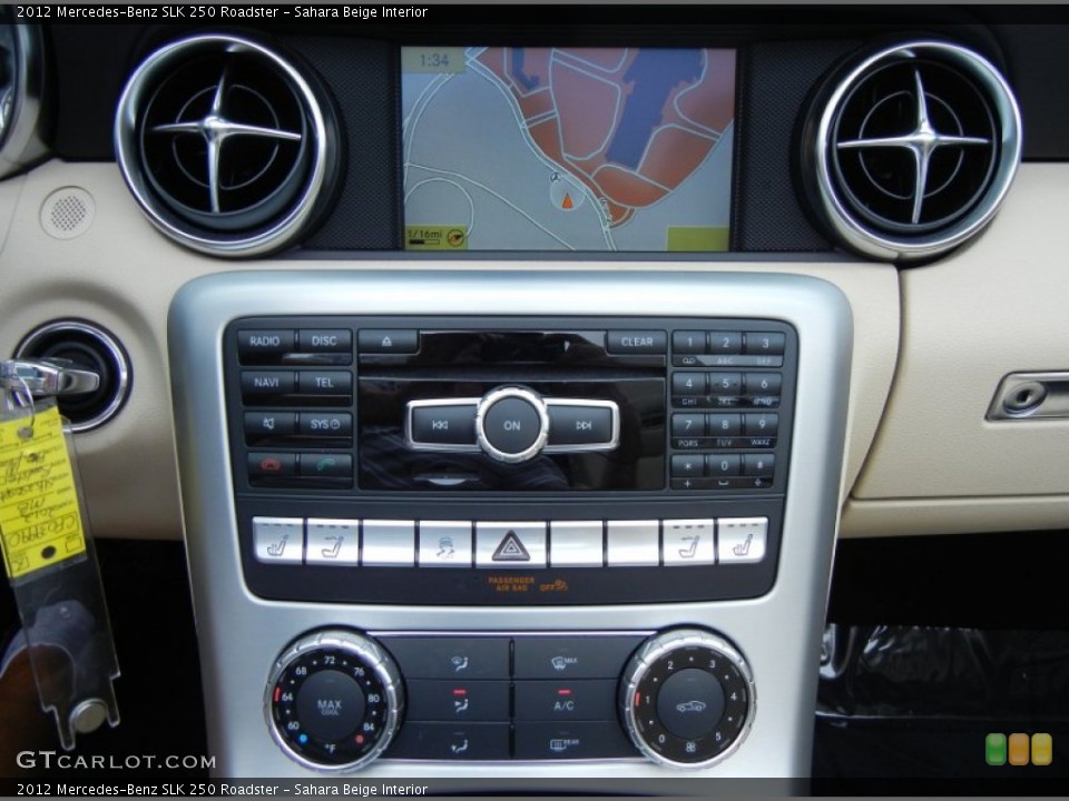 Sahara Beige Interior Controls for the 2012 Mercedes-Benz SLK 250 Roadster #78658045