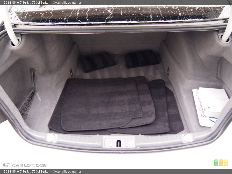Oyster/Black Interior Trunk for the 2011 BMW 7 Series 750Li Sedan #78658640
