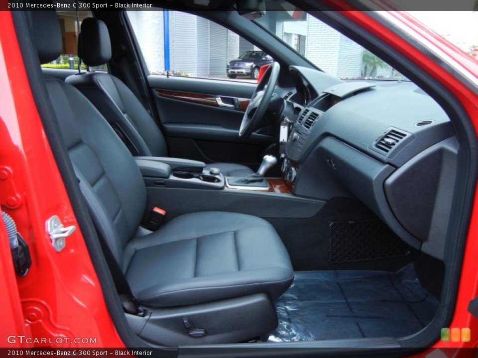 Black Interior Front Seat for the 2010 Mercedes-Benz C 300 Sport #78659183