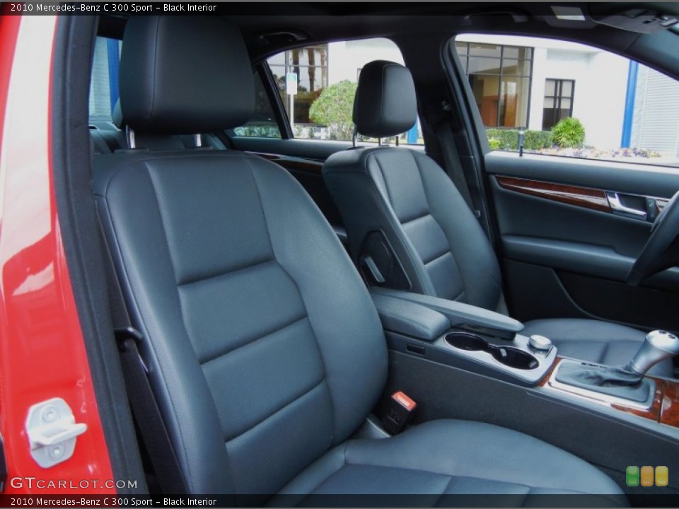 Black Interior Front Seat for the 2010 Mercedes-Benz C 300 Sport #78659203