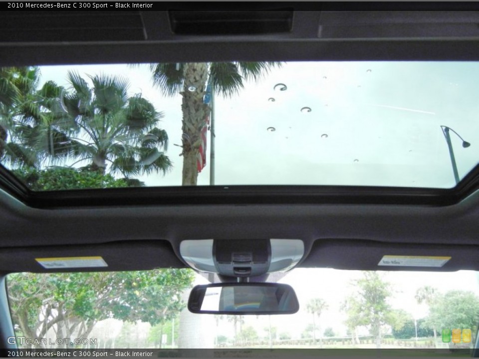 Black Interior Sunroof for the 2010 Mercedes-Benz C 300 Sport #78659227