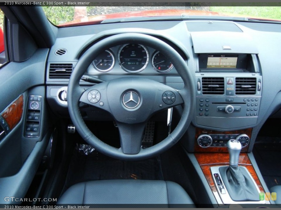 Black Interior Steering Wheel for the 2010 Mercedes-Benz C 300 Sport #78659266